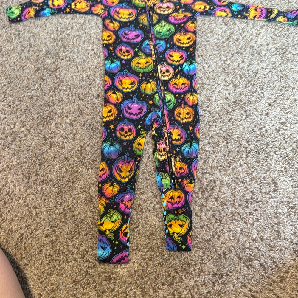 Posh peanut bamboo convertible Colorful Halloween Kids One Piece
